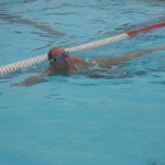 Todd swimming at CSULB Reverse Triathlon