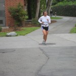 Cathy running at CSULB Reverse Triathlon