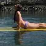 Cathy, yoga on paddleboard
