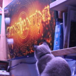 Aqua enjoys watching Constantine on TV