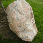 This is a rock with cool swirls